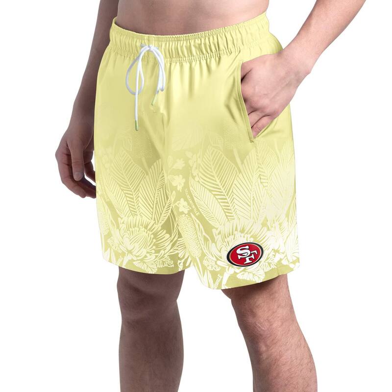 マルガリータビル メンズ 水着 ハーフパンツ・ショーツ ショートパンツ Men's Margaritaville Yellow San Francisco 49ers Lagoon Fiesta Swim Shorts 49r Yellow イエロー