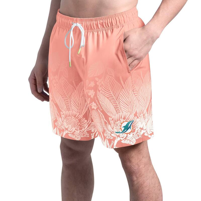 マルガリータビル メンズ 水着 ハーフパンツ・ショーツ ショートパンツ Men's Margaritaville Coral Miami Dolphins Lagoon Fiesta Swim Shorts Dol Pink O ピンク