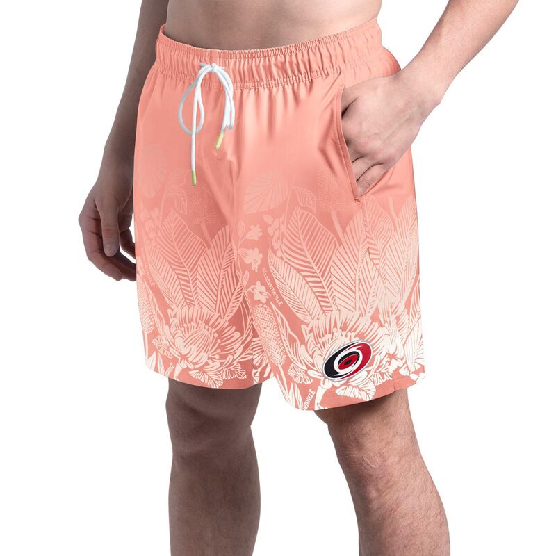 マルガリータビル メンズ 水着 ハーフパンツ・ショーツ Men's Margaritaville Pink Carolina Hurricanes Lagoon Fiesta Swim Short Hur Pink ピンク