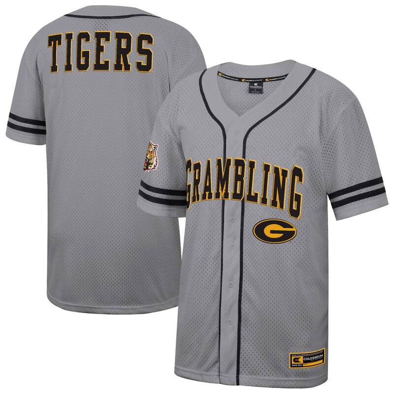 コロシアム メンズ トップス Tシャツ ジャージー Men's Colosseum Gray Grambling Tigers Free Spirited Baseball Jersey Nc2 Grey グレー