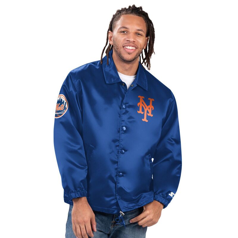 スターター メンズ アウター ジャケット・ブルゾン Men'starteroyal New York Mets Full-Snap Jacket Met Blue ブルー