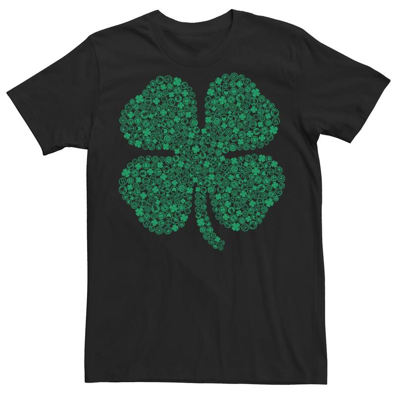 アニメキャラクター メンズ トップス Tシャツ Licensed Character Men's Marvel Shamrock St. Patricks Day Tee Black ブラック 6,920円