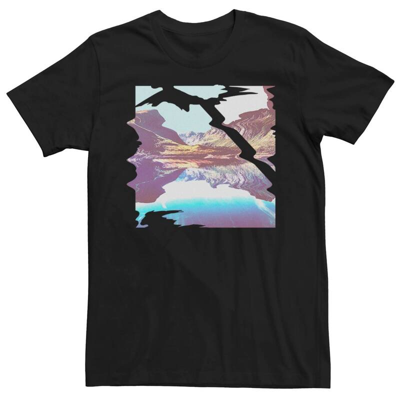 フィフスサン メンズ トップス Tシャツ Fifth Sun Men's Liquid Mountain Reflections Tee Black ブラック
