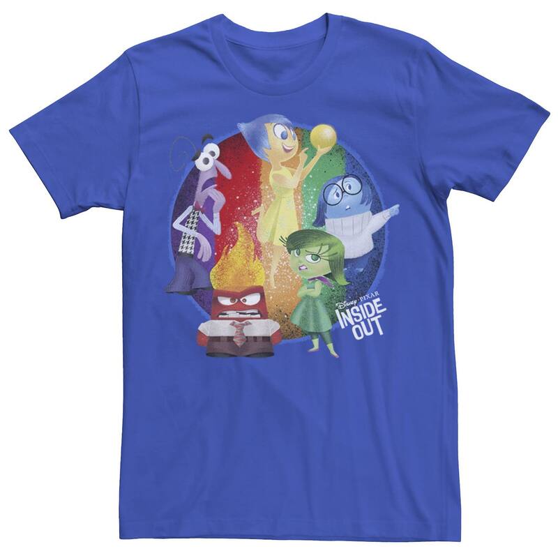 ウォルトディズニー ピクサー メンズ トップス ティーシャツ Disney / Pixar\u0027s Inside Out Men\u0027s Riley\u0027s Emotions Tee Royal Tシャツ・カットソー-トップス-メンズファッション
