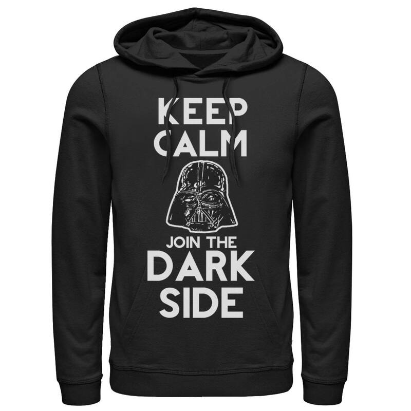 スター ウォーズ メンズ アウター パーカー・スウェット グラフィック Mentar Wars Darth Vader Keep Calm Join Us Graphic Pullover Hoodie Black ブラック