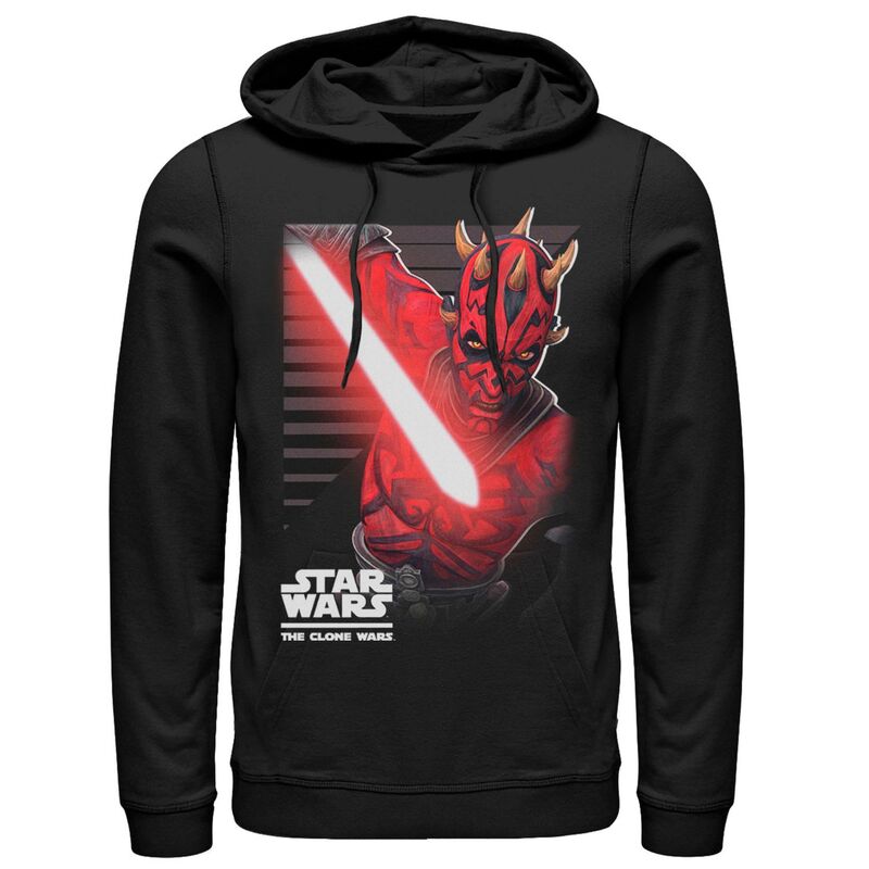 アニメキャラクター メンズ アウター パーカー・スウェット Licensed Character Men'star Wars Clone Wars Maul Strikes Hoodie Black ブラック|ReVida 店