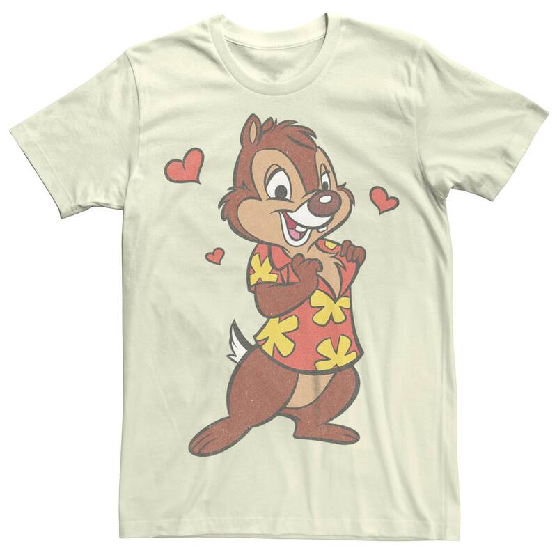 ウォルトディズニー メンズ トップス ティーシャツ グラフィック Disney\u0027s Chip \u0026 Dale In Love Dale Men\u0027s Graphic Tee Natural Tシャツ・カットソー-メンズファッション-トップス