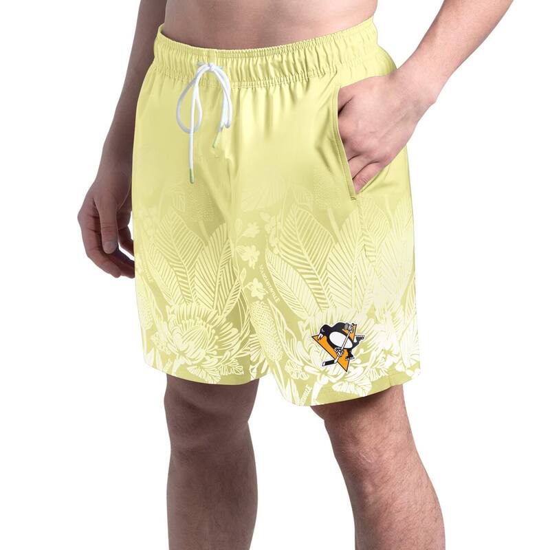 マルガリータビル メンズ 水着 ハーフパンツ・ショーツ Men's Margaritaville Yellow Pittsburgh Penguins Lagoon Fiesta Swim Short Png Yellow イエロー