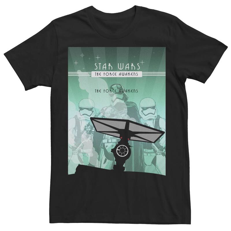 スター ウォーズ メンズ トップス Tシャツ Men'star Wars The Force Awakens TIE Fighter Crash Tee Black ブラック
