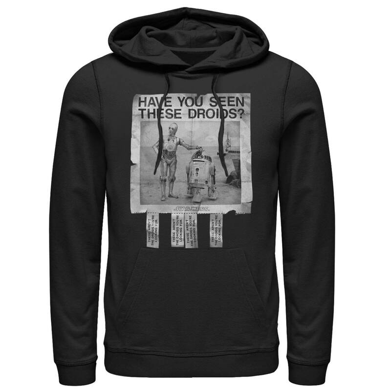 スター ウォーズ メンズ アウター パーカー・スウェット Mentar Wars Have Seen These Droids Poster Hoodie Black ブラック
