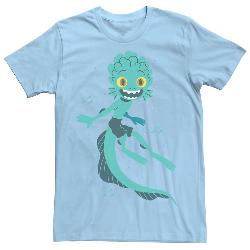 ウォルトディズニー ピクサー メンズ トップス ティーシャツ Disney / Pixar\u0027s Luca Men\u0027s Portraitee Light Blue 青色 Tシャツ・カットソー-メンズファッション-トップス