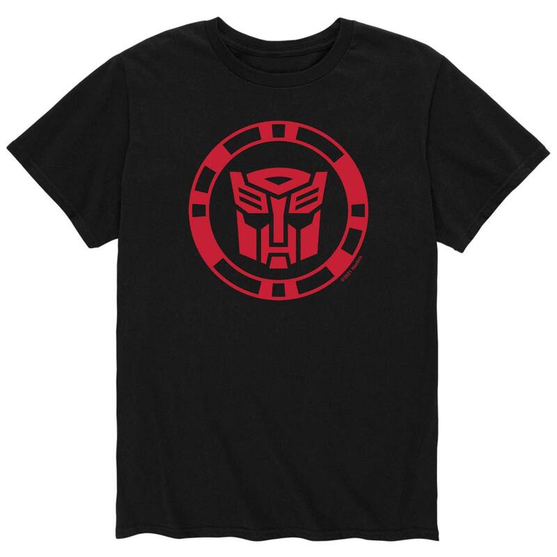 アニメキャラクター メンズ トップス Tシャツ ロゴ Licensed Character Men's Transformers Autobo Logo Tee Black ブラック