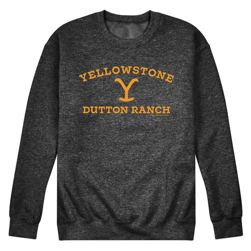 アニメキャラクター メンズ アウター パーカー・スウェット シャツ ロゴ Licensed Character Men's Yellowstone Ranch Logo Sweatshirt Gray グレー