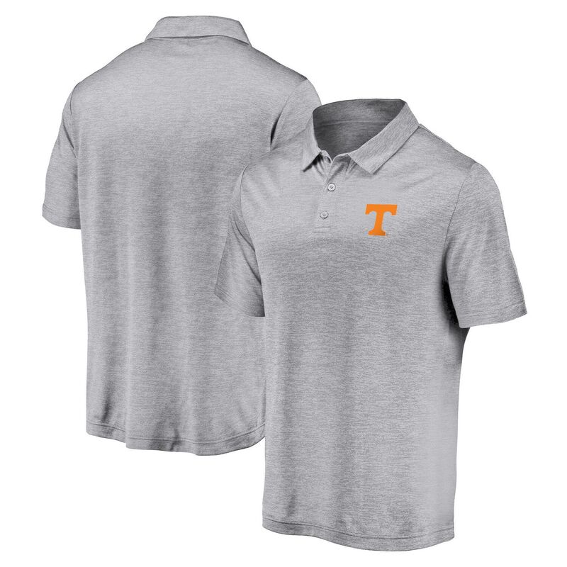 ファナティクス メンズ トップス Tシャツ ポロシャツ ロゴ Men's Fanatics Branded Gray Tennessee Volunteers Primary Logo Polo Ten Grey グレー