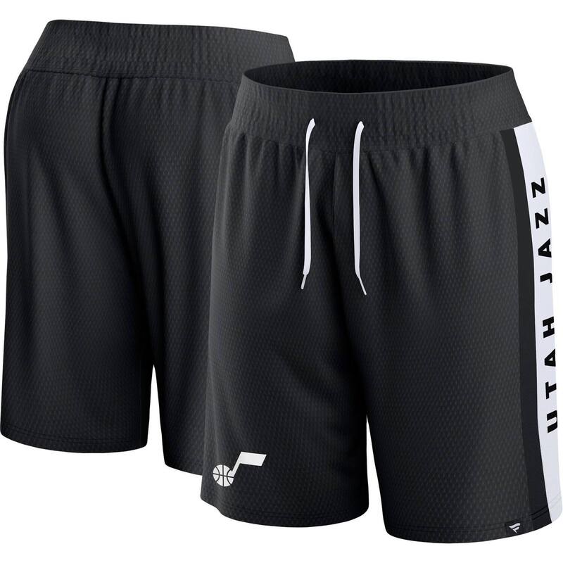 アンブランデッド メンズ ボトムス ハーフパンツ・ショーツ メッシュ ショートパンツ Unbranded Men's Fanatics Branded Black Utah Jazz Referee Iconic Meshorts Jaz Black ブラック