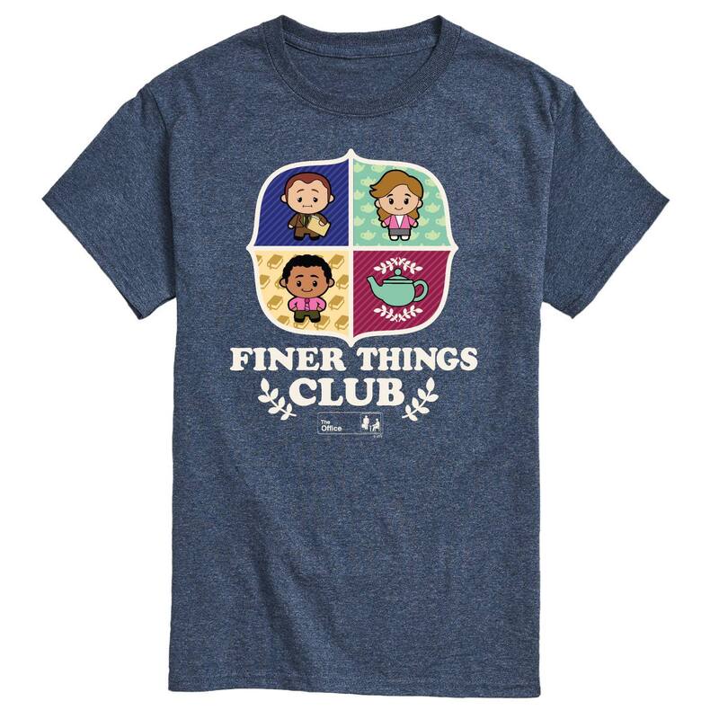 アニメキャラクター メンズ トップス Tシャツ グラフィック Licensed Character Men's The Office Finer Things Club Graphic Tee Blue ブルー