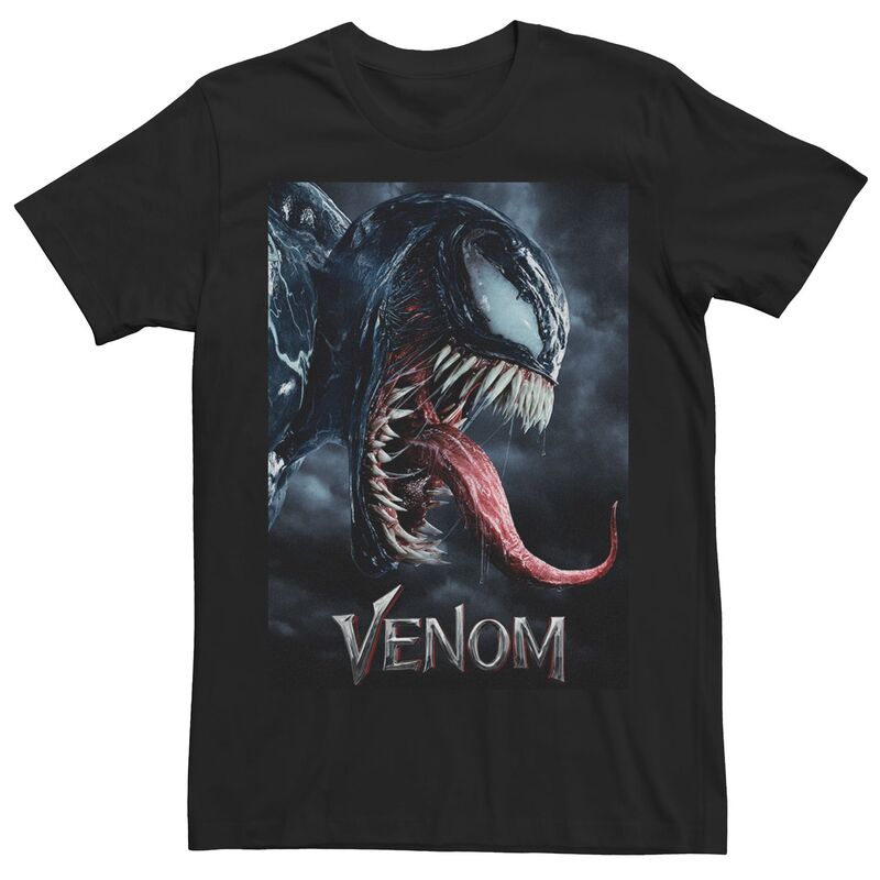 アニメキャラクター メンズ トップス Tシャツ Licensed Character Men's Venomovie Slide Tee Black ブラック