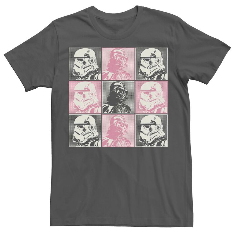 スター ウォーズ メンズ トップス Tシャツ Men'star Wars Dark Side Box Up Tee Navy ネイビー