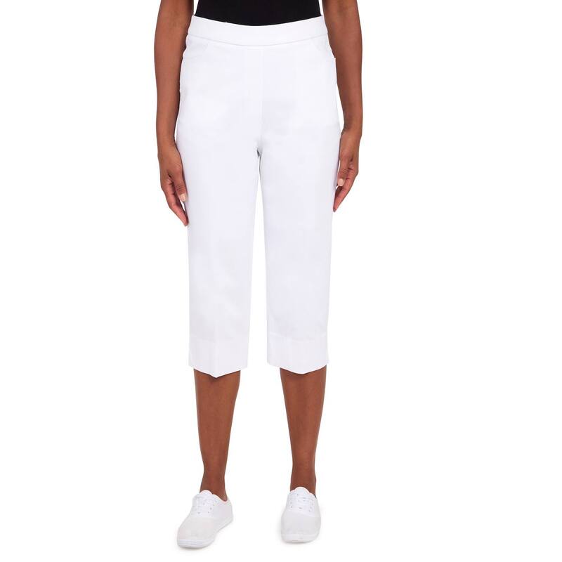 アルフレッド ダナー レディース ボトムス カジュアルパンツ プチ キャップ Petite Alfredunner Allure Capri Pants Pure White ホワイト｜ReVida 店