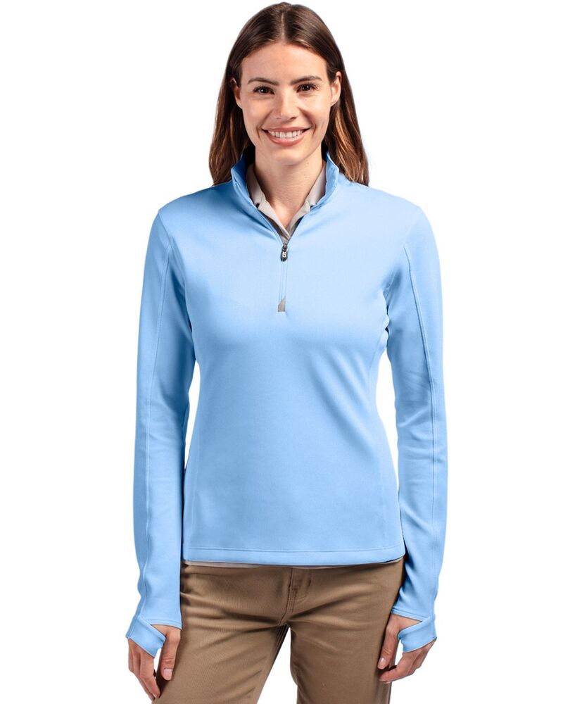 カッターアンドバック レディース アウター ジャケット・ブルゾン ハーフジップ Cutter & Buck Traverse Stretch Quarter Zip Womens Pullover Atlas｜ReVida 店