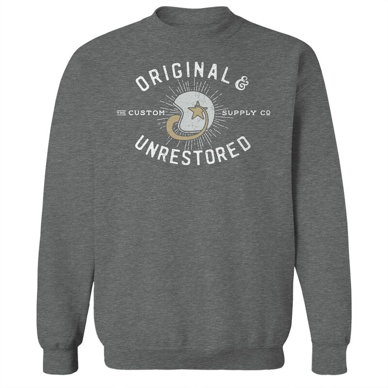 アニメキャラクター メンズ アウター パーカー・スウェット シャツ フリース グラフィック Licensed Character Men's Original & Unrestored Custom Supply Fleece Graphic Sweatshirt Graphite Heather グラファイト｜ReVida 店