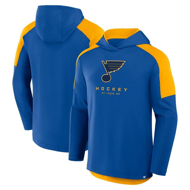 ファナティクス メンズ アウター パーカー・スウェット Men's Fanatics Royal St. Louis Blues Meta Game Transitional Pullover Hoodie Blue ブルー｜ReVida 店