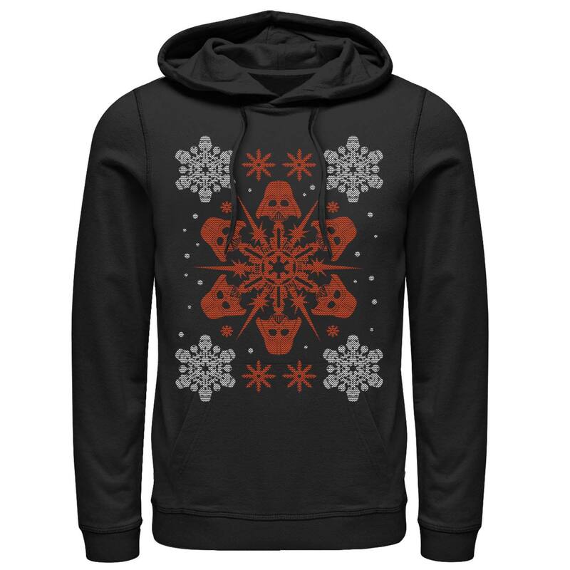 スター ウォーズ メンズ アウター パーカー・スウェット Mentar Wars Darth Vader Christmas Collage Hoodie Black ブラック