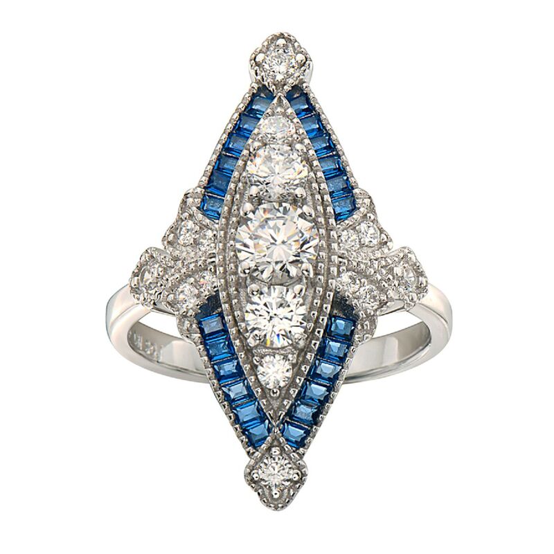 アンブランデッド レディース アクセサリー リング Unbranded Sterling Silver Cubic Zirconia Marquise Cocktail Ring Sterling Silver シルバー