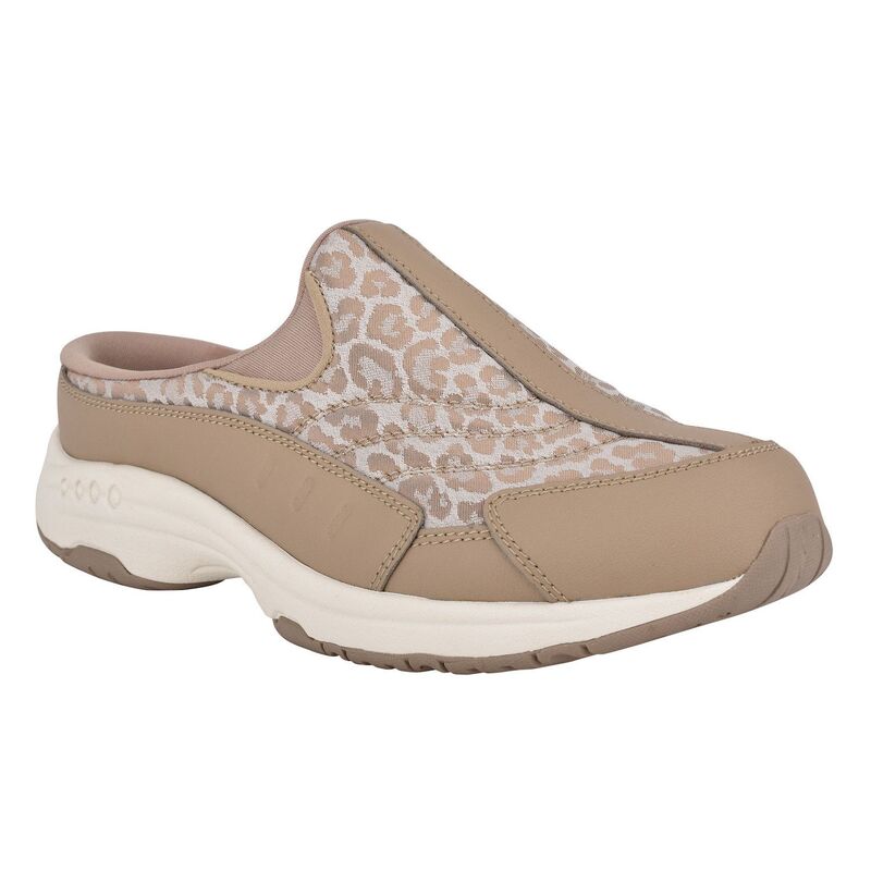 イージースピリット レディース シューズ スニーカー Easy Spiritraveltime Women\u0027s Fashion Mules Taupe Leopard トープ