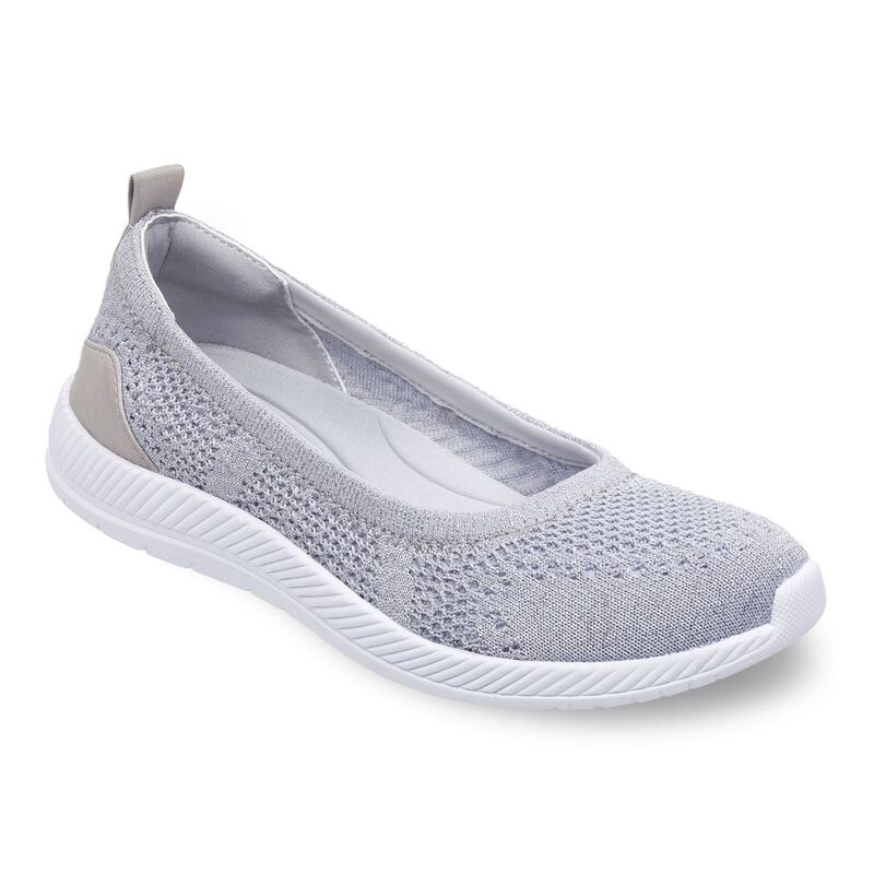 イージースピリット レディース シューズ スニーカー Easy Spirit Glitz Womenkimmer Flatsilver シルバー