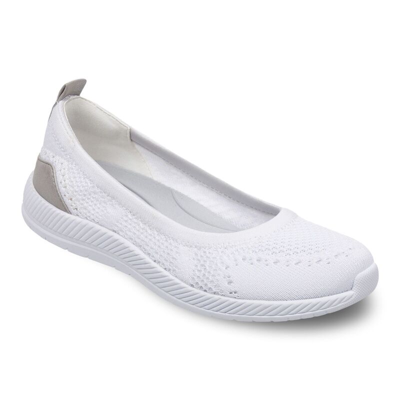 イージースピリット レディース シューズ スニーカー Easy Spirit Glitz Women\u0027skimmer Flats White 白いこと
