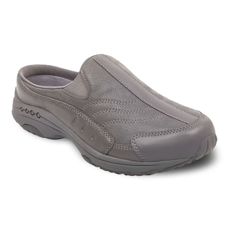 イージースピリット レディース シューズ スニーカー なめし革 Easy Spiritraveltime Women\u0027s Leather Mules Dark Gray 薄墨色