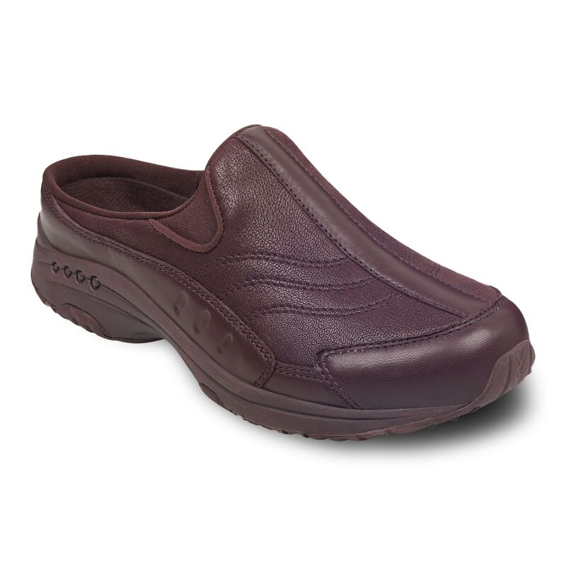 イージースピリット レディース シューズ スニーカー レザー Easy Spiritraveltime Women's Leather Mules Deep Vine