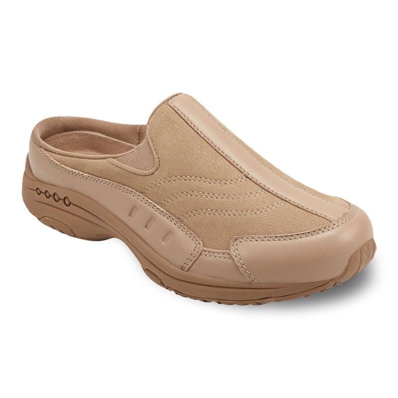 イージースピリット レディース シューズ スニーカー なめし革 Easy Spiritraveltime Women\u0027s Leather Mules Taupe トープ