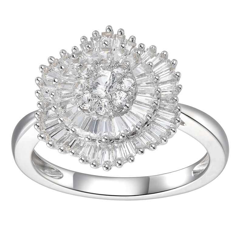 アンブランデッド レディース アクセサリー リング Unbranded Sterling Silver Cubic Zirconia Clustering Sterling シルバー 27,820円