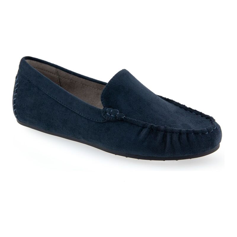【送料無料】 エアロソールズ レディース スリッポン・ローファー シューズ Aerosoles Over Drive Women's Loafers Navy Fabric画像