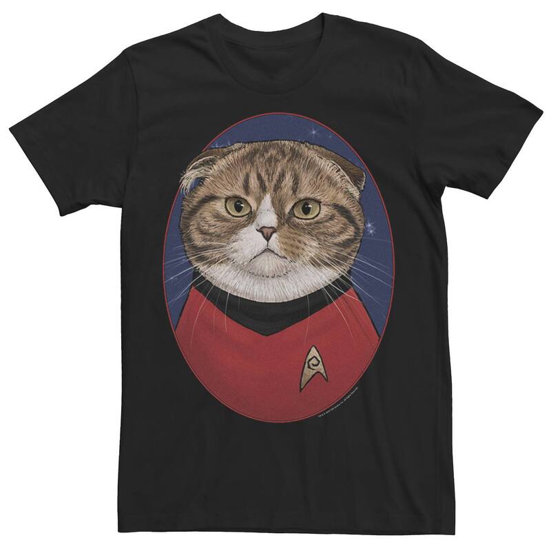 アニメ人となり メンズ トップス ティーシャツ Licensed Character Men\u0027star Trek Scotty Catee Black 黒いこと トップス-メンズファッション-Tシャツ・カットソー