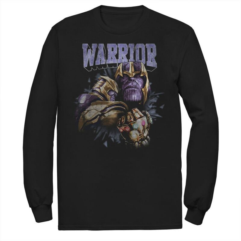 マーベル メンズ トップス Tシャツ Men's Marvel Avengers: Endgame Thanos Warrior Tee Black ブラック