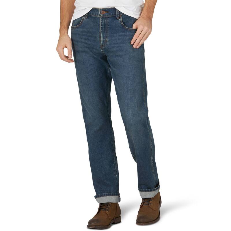 ラングラー メンズ ボトムス デニムパンツ ジーンズ Men's Wrangler Weather Anything Slim-Fit Straight-Leg Jeans Bronco｜ReVida 店