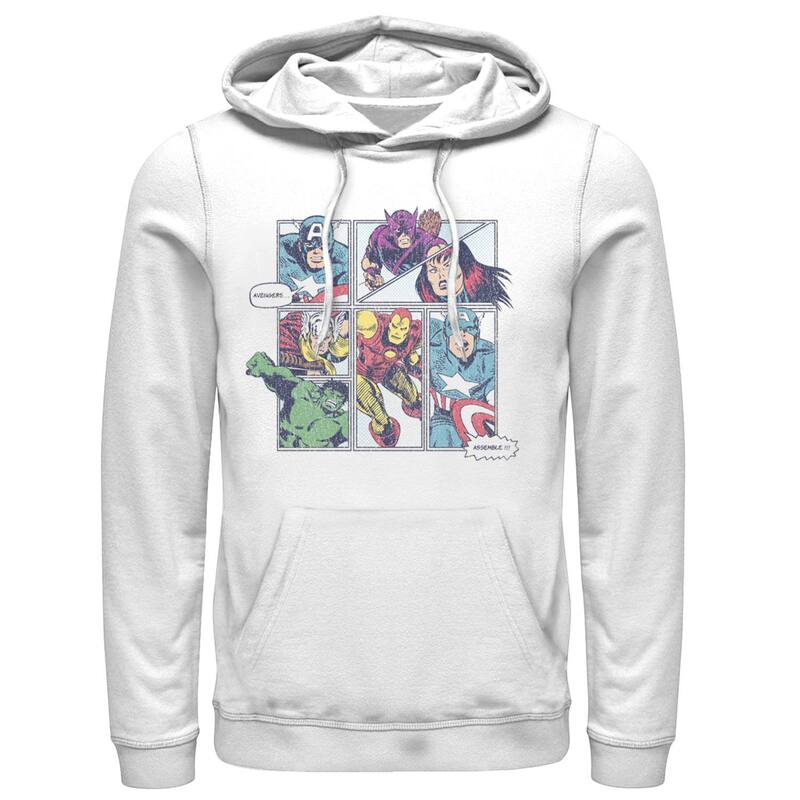 マーベル メンズ アウター パーカー・スウェット Men Marvel Avengers Assemble Hoodie White ホワイト