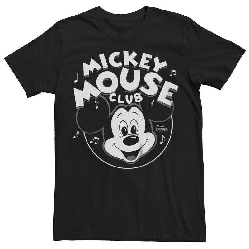 ウォルトディズニー メンズ トップス ティーシャツ Disney 100 Mickey Mouse Club Since 1995 Men\u0027s Tee Black 黒いこと メンズファッション-Tシャツ・カットソー