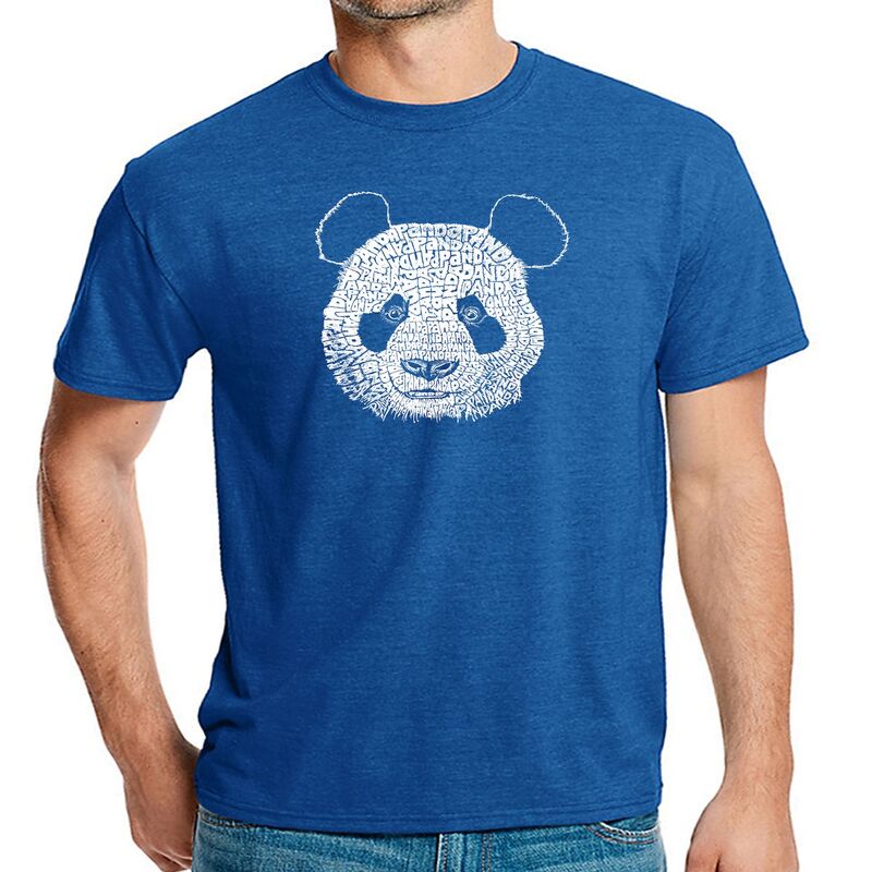 エルエーポップアート メンズ トップス Tシャツ LA Pop Art Panda - Men Premium Blend Word Art-Shirt Royal