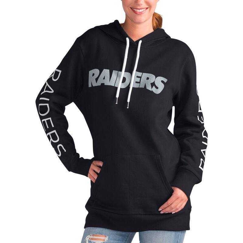 ジースリー フォーハー バイ カール バンクス レディース アウター パーカー・スウェット Women G-III 4Her by Carl Banks Black Las Vegas Raiders Extra Inning Pullover Hoodie Lvr Black ブラック