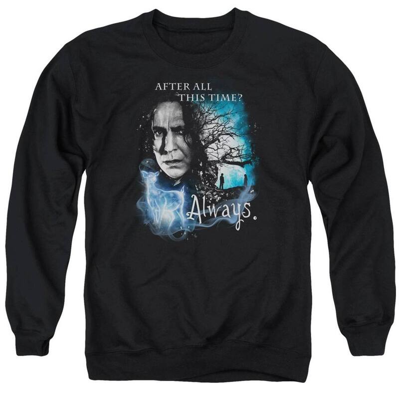 アニメキャラクター メンズ アウター パーカー・スウェット クルーネック シャツ Licensed Character Harry Potter Always Adult Crewneck Sweatshirt Black ブラック