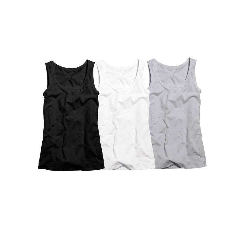 Ellos レディース トップス Tシャツ プラスサイズ ノースリーブ ellos Plusize 3-Pack Sleeveless Tank Heather Grey Pack グレー