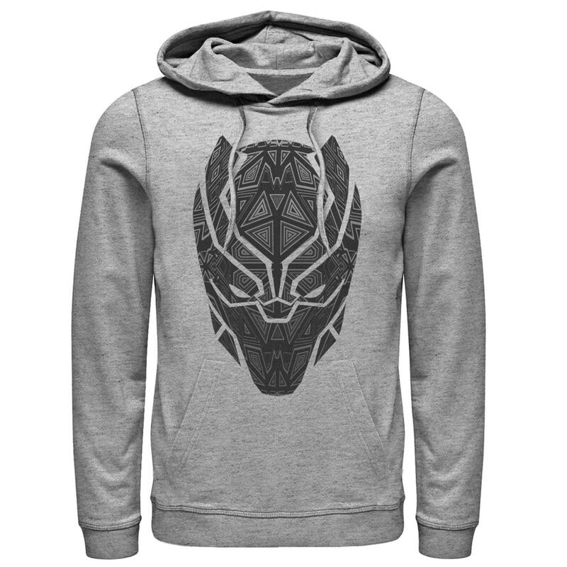 マーベル メンズ アウター パーカー・スウェット Men Marvel Black Panther Geometric Prismask Hoodie Athletic Heather ヘザー