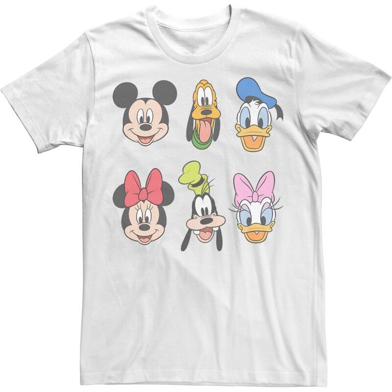 ウォルトディズニー メンズ トップス ティーシャツ Disney Men\u0027s Mickey Classic Always Trending Stack Group Shotee White 白いこと トップス-Tシャツ・カットソー