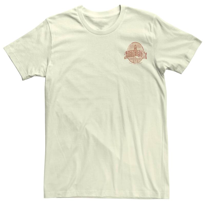 アニメ人となり メンズ トップス ティーシャツ Licensed Character Men\u0027s Netflix Outer Banks Redfield Lighthouse Badge Tee Natural メンズファッション-Tシャツ・カットソー-トップス