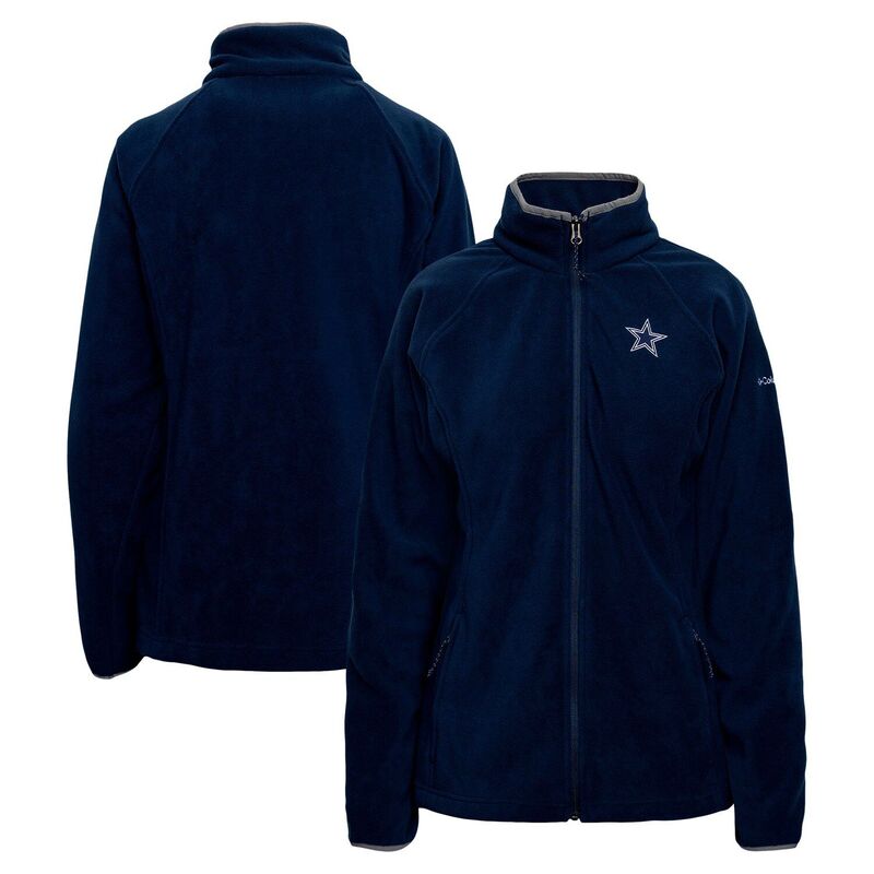 コロンビア レディース アウター 上衣・上衣 フリース Women\u0027s Columbia Navy Dallas Cowboys Give and Go III Fleece Raglan Full-Zip Jacket Cow Navy 米国海軍