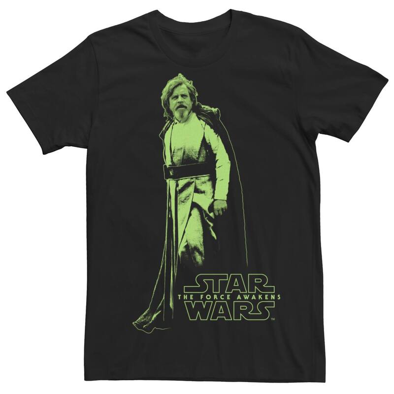 アニメキャラクター メンズ トップス Tシャツ Licensed Character Men'star Wars The Force Awakens Luke Skywalker Portraitee Black ブラック